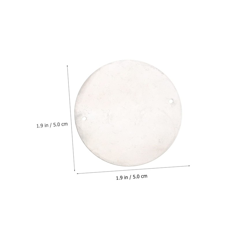 Garneck Pack of 50 Round Natural Shell Discs with Holes
