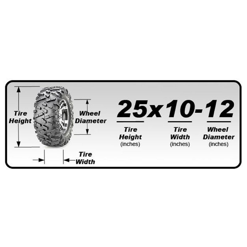 SunF 27x9-12 27x9x12 All Terrain Tire ATV UTV 6 PR