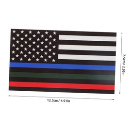 Alipis 3pcs Magnetic Flag Car Stickers Car Decals Stickers Exterior Stickers American Flag Decals for Trucks Reflective American Flag Decal Car Decoration Truck Stickers The Pet