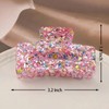Glitter Hair Claw Clips for Women, Strong Hold Hair Clips