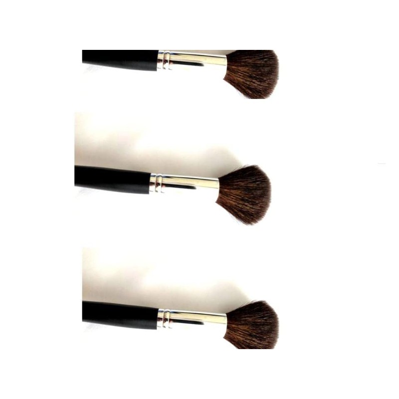 3 Count Coastal Scents Classic Large Powder Brush Natural