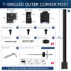 Gyykzz Side Mount Outer Corner Post 42" (Post Body 47.6"),
