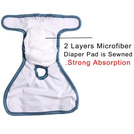 JoyDaog Female Dog Diapers for Large Dogs,4 Pack Reusable Washable Premium Doggie Diapers for Heat,Incontinence,Period Doggy Nappies,XXL