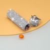 Yuchew Bling Pill Case Pill Container Rhinestone Pill Box Portable