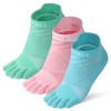 VWELL Womens Toe Socks Coolmax Running Five Finger Socks Athletic