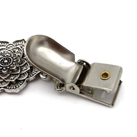 CAREOR Vintage Cardigan Sweater Pin, Shawl Brooch Clips (2pcs), Gold & Silver, for Women