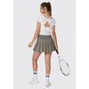 YYV Women's Pleated Tennis Skirt with 3 Pockets Golf Stretchy