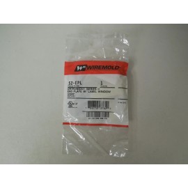 Wiremold S2-EPL Ortronics series II End Plate with Label Window Ivory - NEW