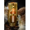 Brass Lantern with Horn Door