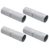 4 Pieces 1-5/8" X 6" Chain Link Fence Top Rail