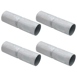 4 Pieces 1-5/8" X 6" Chain Link Fence Top Rail Sleeve, Heavy Duty Chain Link Fence Hardware Pipe Connector, Chain Link Fence Top Rail Connector or Top Rail Adapter