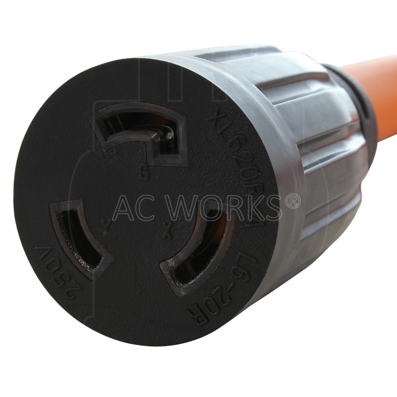 AC WORKS 1.5 ft. T 6-50P 50 Amp Welder Plug