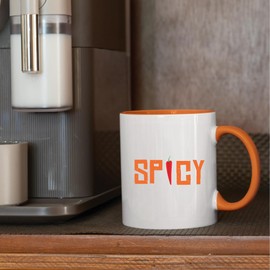 Spicy Chili Pepper Gift for Chili Lovers Hot and Spicy Gift Ideas 11oz 15oz Inner Color Accent Mug