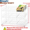SimpleHouseware Stackable Can Rack Organizer, White