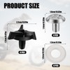 NQEUEPN 8pcs Motorcycle Helmet Screws, Helmet Visor Screws with 8pcs