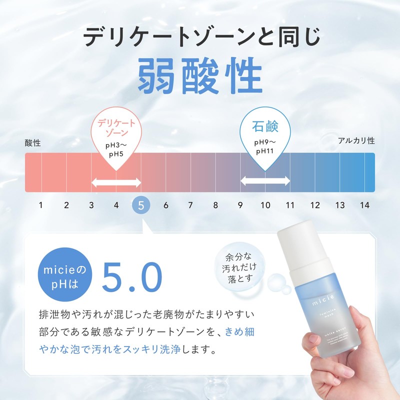 micie Feminine Wash Refill, 3.4 fl oz (100 ml), Marshmallow