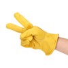 Garden Cowhide Gloves Wear Resistance Full Finger Leather Gloves for