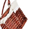 JOIKIT 2 Pack Wicker Woven Basket with Handle, Oval Wicker