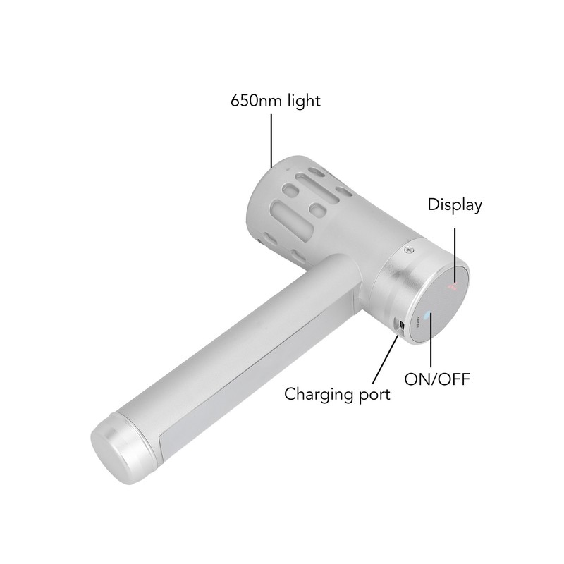 Electric Massage Hammer 650nm Red Lighting Relieve Fatigue Rechargeable Handheld