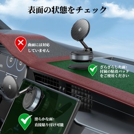 PlusAcc Smartphone Holder, MagSafe Charging, In-Car Smartphone Holder, 15 W Rapid Charging, Vacuum Suction Cup & Powerful Magnet, 360° Rotation, Foldable Vacuum Suction Type, Smartphone Stand, Super