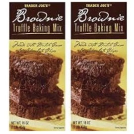 Trader Joe's Brownie Truffle Baking Mix 16 oz (Pack of 2)