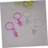 Zerodeko Shower Curtain Clips 10pcs 12x6cm Round Stable Plastic for