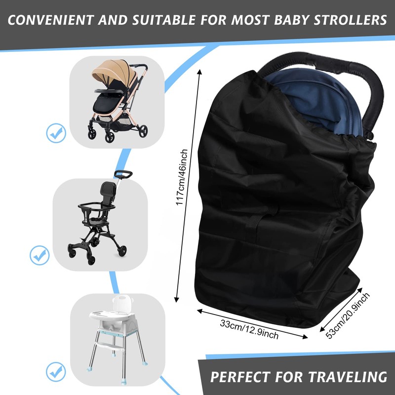 Yuccer Travel Stroller for Airplane Pram Buggy Travel Bag Waterproof