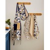 Cooksmart British Designed Oven Gloves | Modern Design Gauntlet Oven