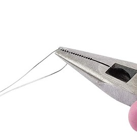 Ideen mit Herz Mini Flat Nose Pliers Pointed 12.5 cm Long Pliers Tip 2 cm Chrome-Plated