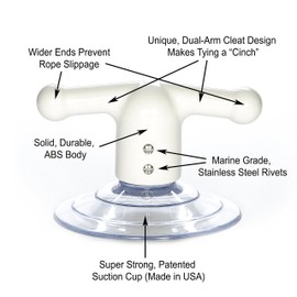 STAUBER, Samson Suction pet Dog & cat Bathtub, Shower & Bathing, Grooming Tether, Hook Cleat Restraint (1 Pack, Black)