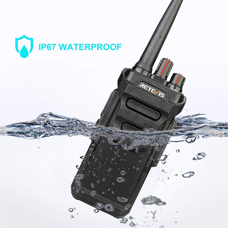 Retevis RT48 Waterproof Walkie Talkies Long Range,Rechargeable Two Way Radio