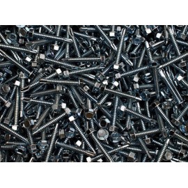 (250) Hex Washer Head 1/4 x 1-3/4 Self-Drilling Tek Screw IHW SDS #14 Zinc