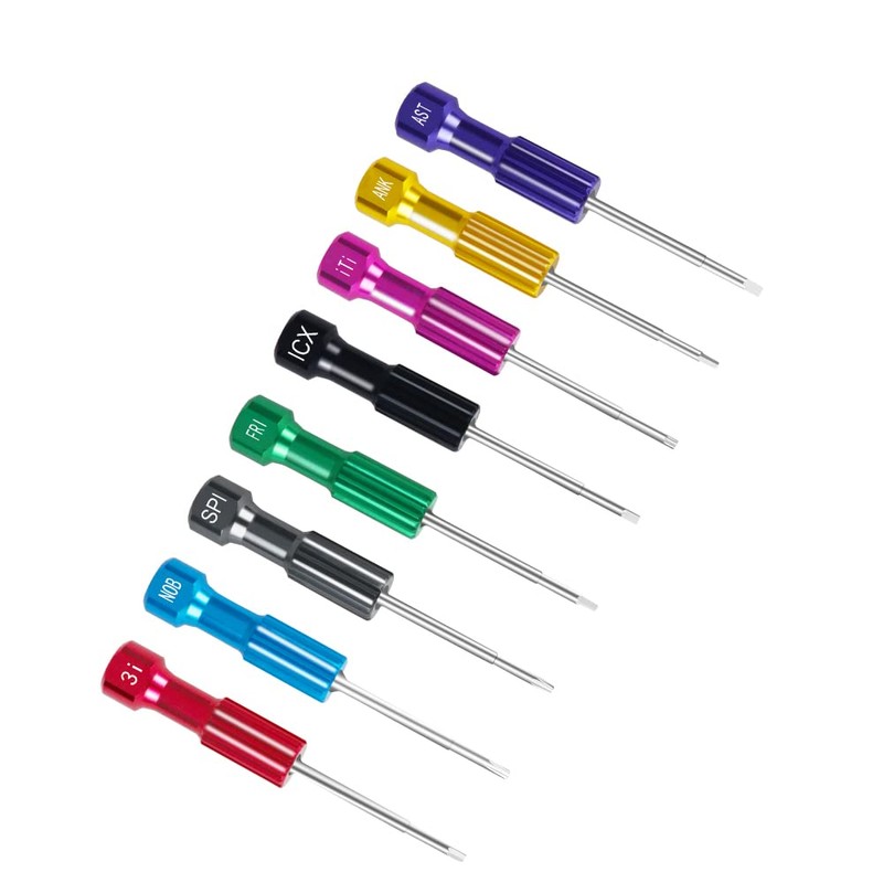 DenFactory 8PCS Lab Implant Screw Driver Kit Technician Tools Micro