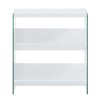 Convenience Concepts Soho Bookcase, White / Glass
