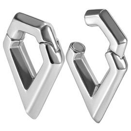 PUNKYOUTH Ear Hanger Weights For Stretched Ear Gauges 0g Stainless Steel Ear Heavy Dangle For Women Plugs Tunnels Piercing Kit