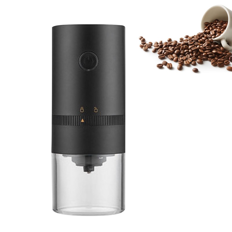 Portable Electric Coffee Grinder USB Rechargeable Adjustable Coarseness Quiet Removable