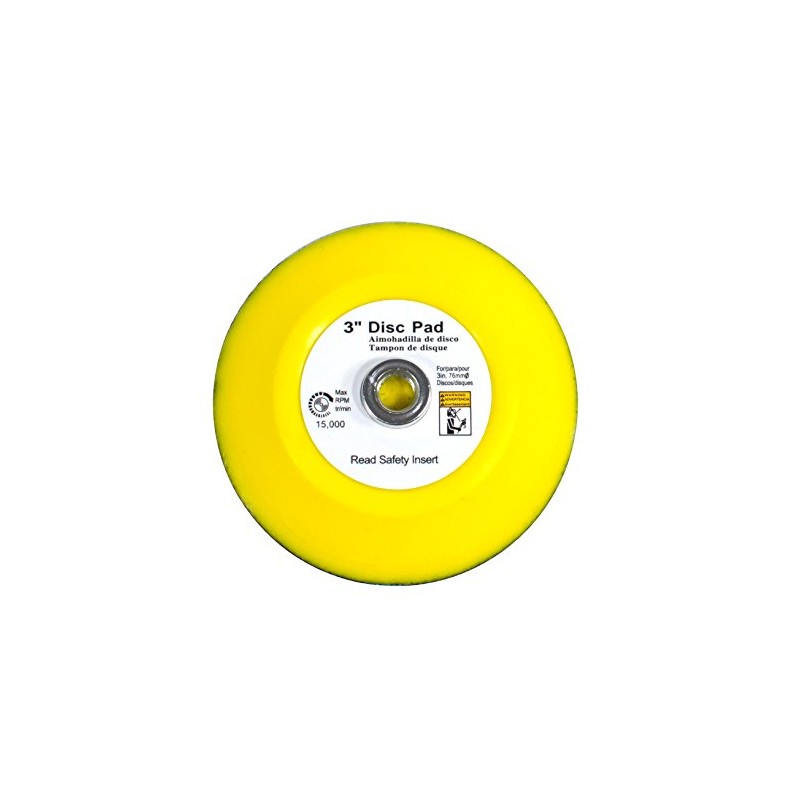 3" Hook and Loop Sanding Backup Pad 5/16-24 Female Thread