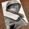 George Patton as American General and German Gruppenfuhrer- signed photograph