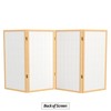 3 ft. Short Window Pane Shoji Screen - Natural -