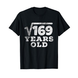 Vintage Square Root of 169: 13th Birthday 13 Years Old Tee