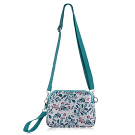 Yigorie Nylon Cross Body Bag Women, Multiple Compartments Small Shoulder Bag, Patterned Handbags for Women Crossbody with 2 Removable Straps, Summer Cross body Handbags