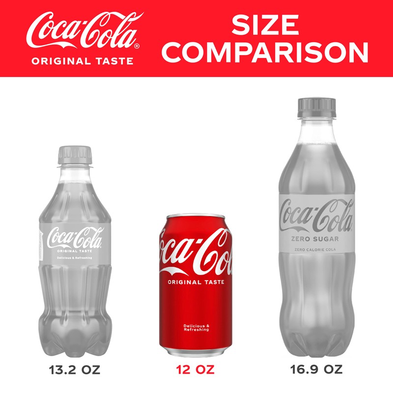 Coca-Cola Soda Soft Drink Party Pack, 12 Fl Oz