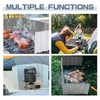 MorningRo 1 Pcs 20 Plate Chafing Dish Wind Stove Camping