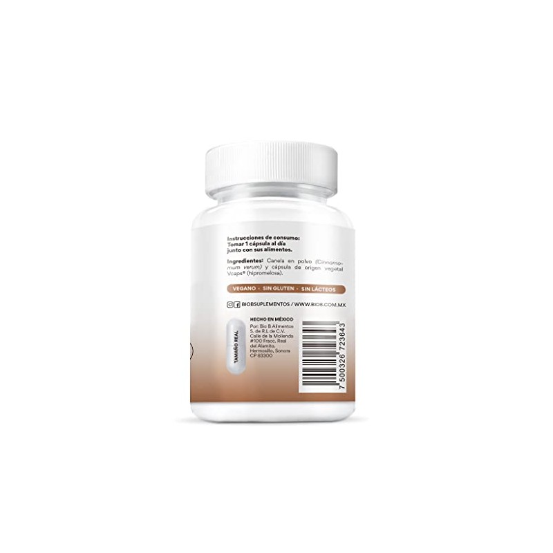 BIO B | Canela 60 cápsulas veganas