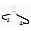 Only Hangers Foam Padded Black Suit Hanger w/Clips - Pack