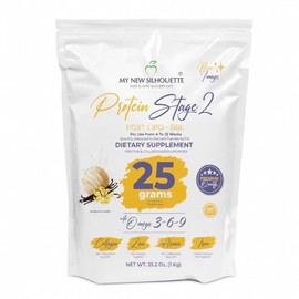 Proteina Post BBL Etapa 2 Mi Nueva Silueta Potencializada con 30 gr por batido  omegas 3, 6 y 9  colágeno (Vainilla)                                  