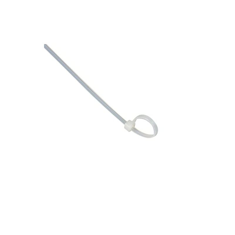 Mikel's CDP100-25X150B Cinchos de Plástico, Blanco, 2.5 x 150 mm,