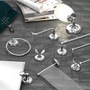 Gatco 5073 Designer II Towel Ring, Chrome/Wall Mounted 6.50" Face,