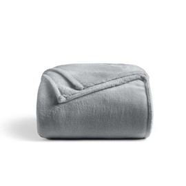 Cosy House Collection Everyday 1500 Series Fleece Blanket - Couch & Travel Essentials - All Season, Stays Fresh & Clean - Soft, Breathable & Skin-Friendly (Throw, Grey)