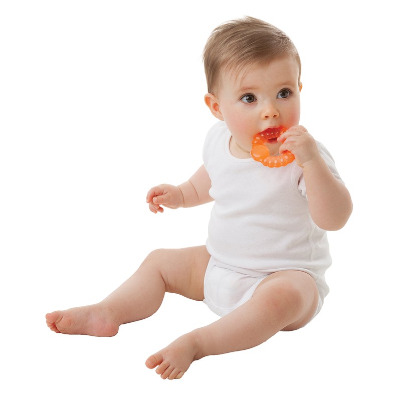 Playgro Beißring-Set Bumpy Gums, wassergefüllt, ab 3 Monaten, 3-teilig, Bumpy